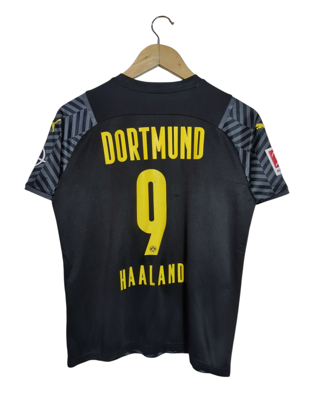 2021-22 Borussia Dortmund Puma Away Shirt #9 Haaland - (XL.Boys)