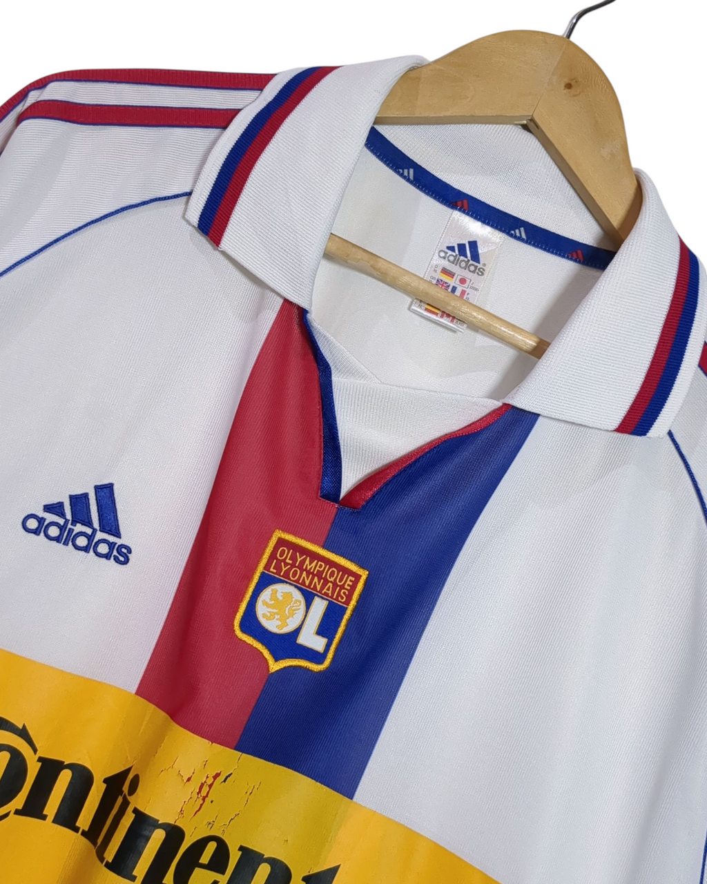 2000-01 Olympique Lyonnais Adidas Home Shirt - (XL)