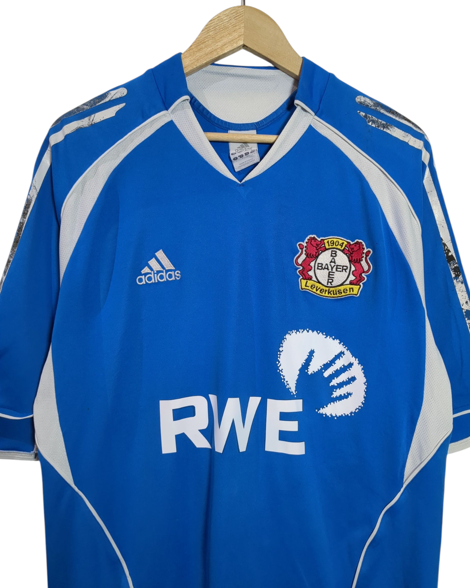 2005-06 Bayer Leverkusen Adidas Away Shirt #4 Juan - (L)