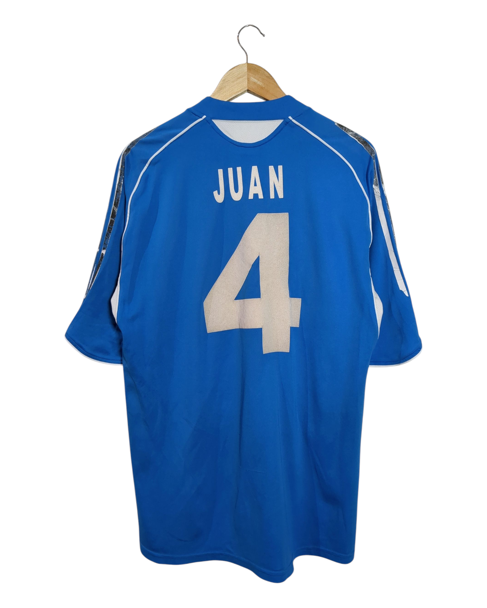 2005-06 Bayer Leverkusen Adidas Away Shirt #4 Juan - (L)