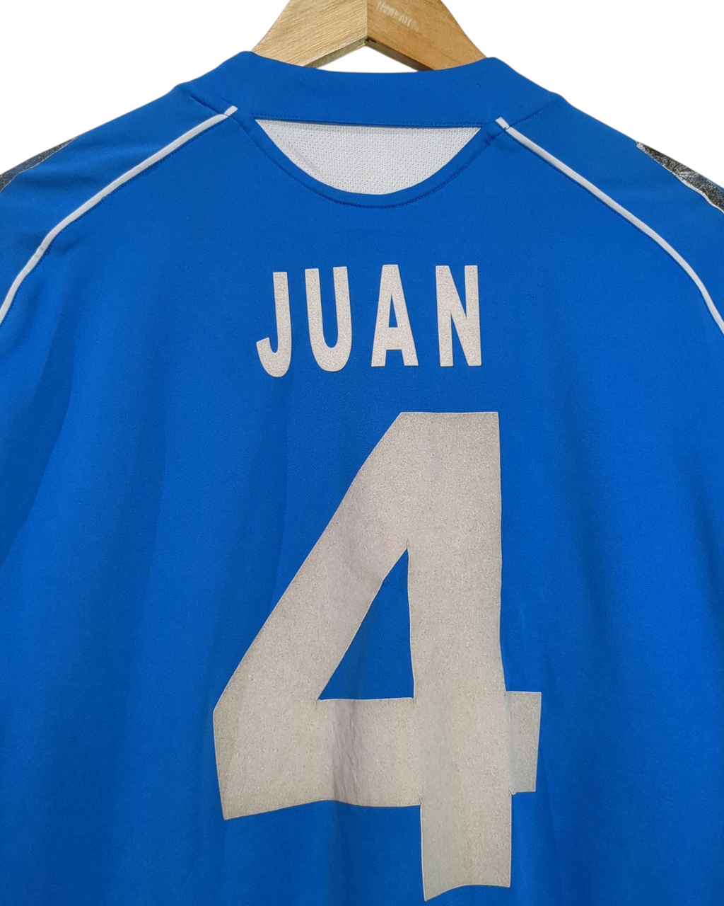 2005-06 Bayer Leverkusen Adidas Away Shirt #4 Juan - (L)