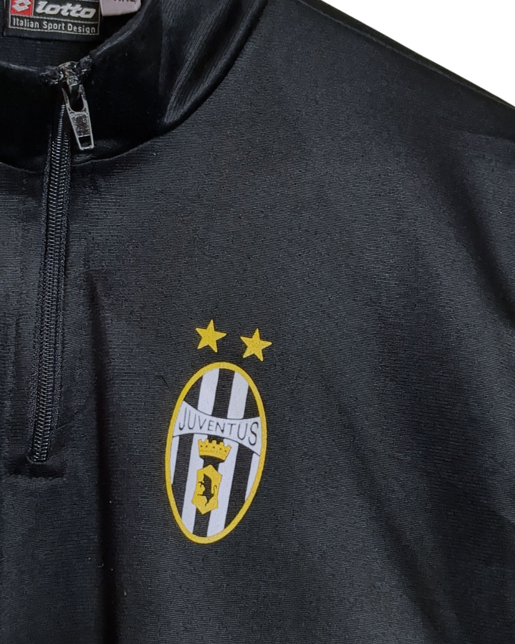 2001-02 Juventus Lotto Scuola Calcio 1/4 Zip Drill Top - (XL.Boys)