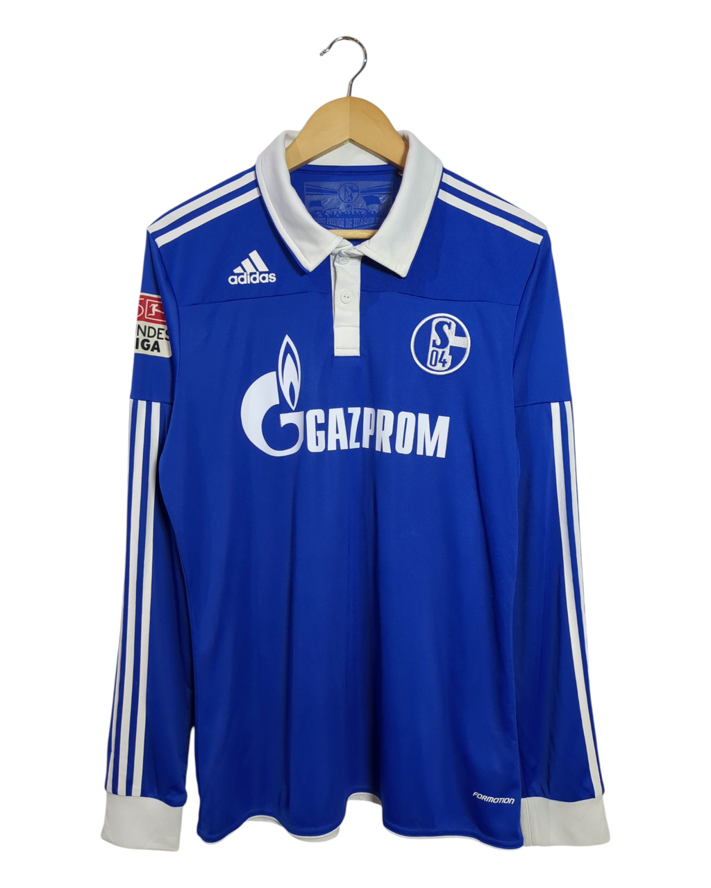 2010-12 Schalke Adidas Player Issue Home Shirt #25 Huntelaar - (M)