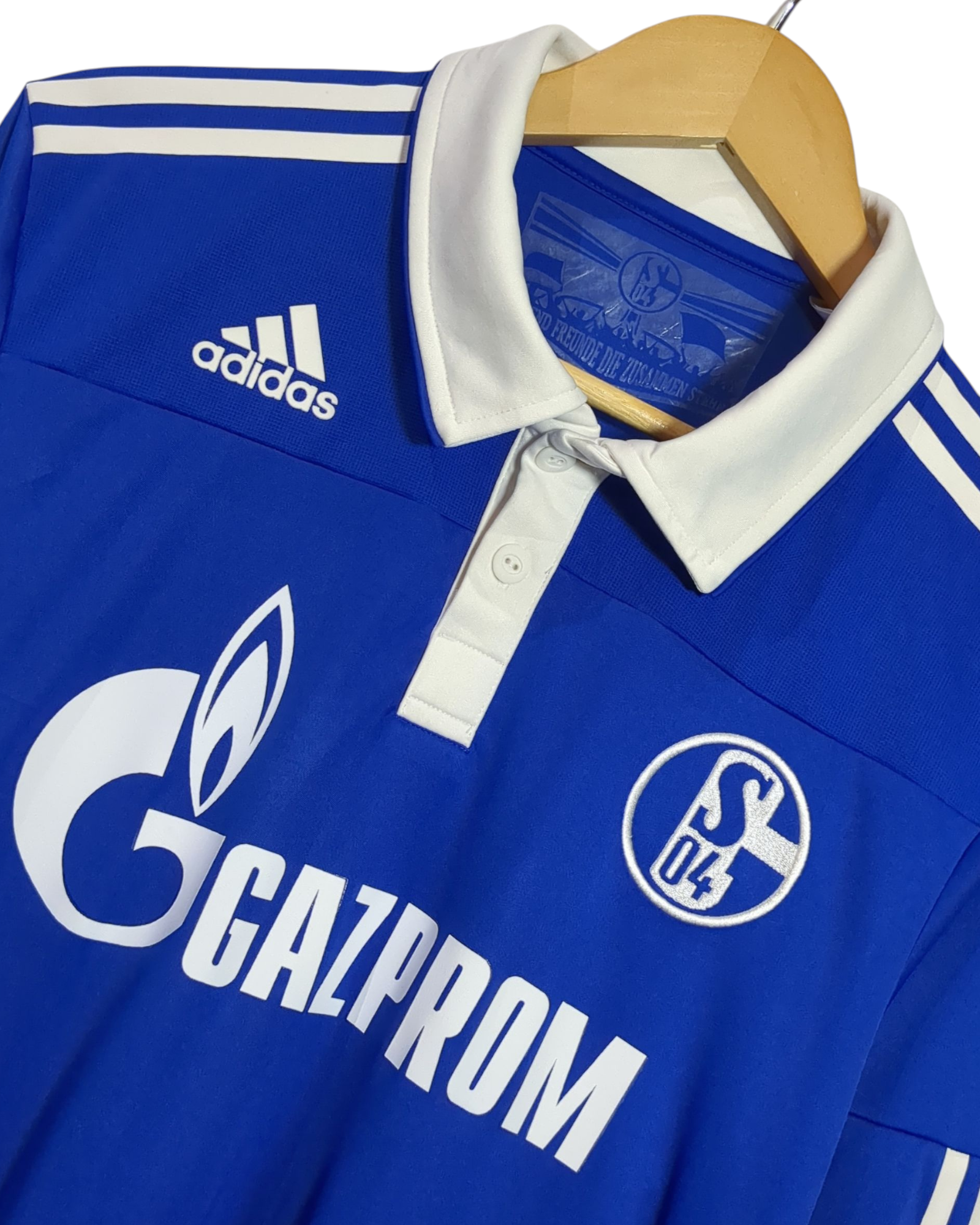 2010-12 Schalke Adidas Player Issue Home Shirt #25 Huntelaar - (M)