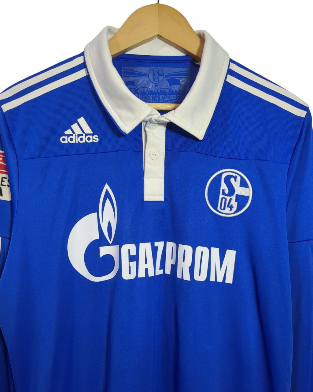 2010-12 Schalke Adidas Player Issue Home Shirt #25 Huntelaar - (M)