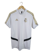 2019-20 Real Madrid Adidas Half Sleeve Sweat Top - (M)