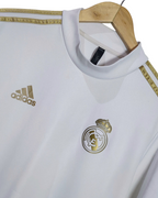 2019-20 Real Madrid Adidas Half Sleeve Sweat Top - (M)