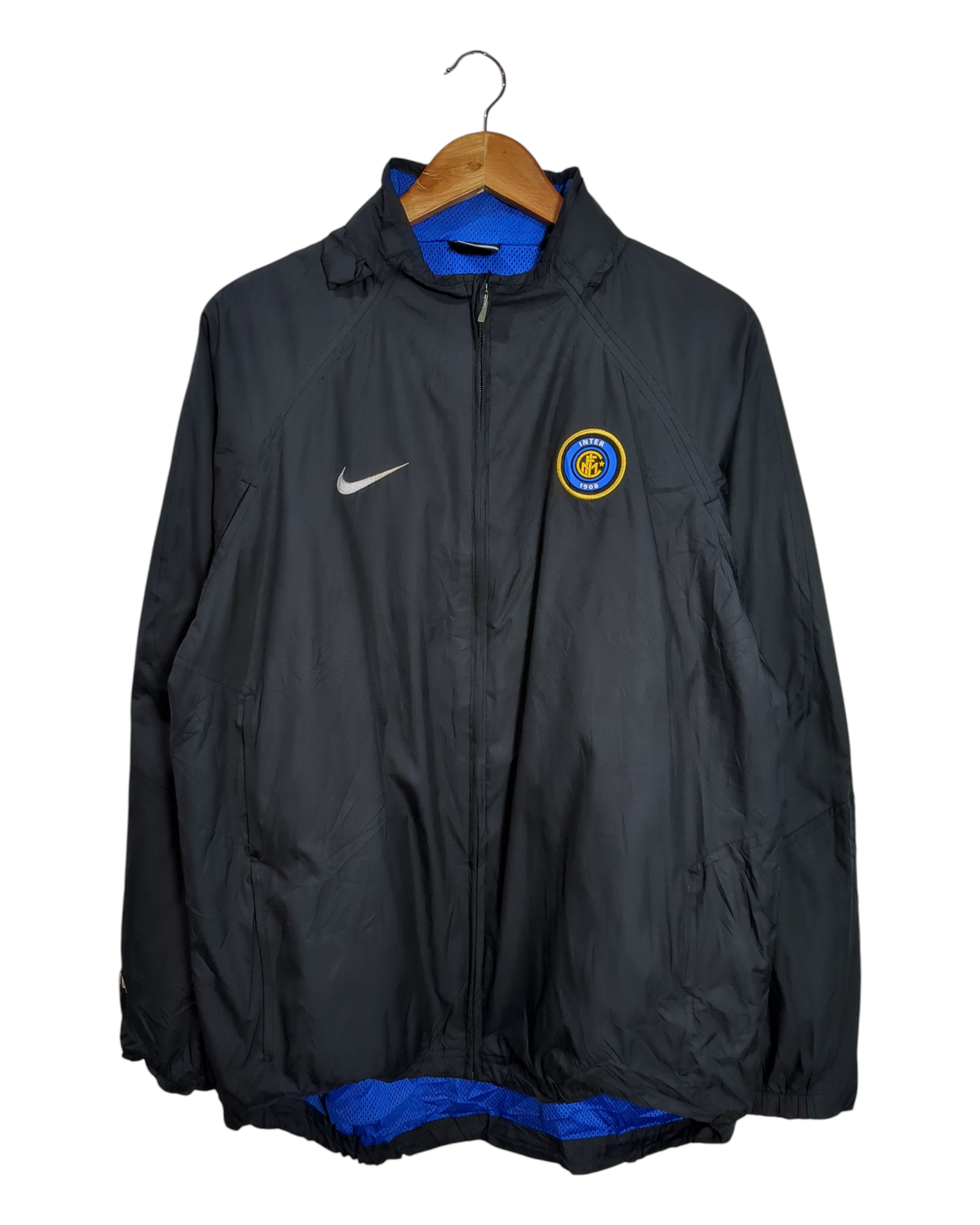 2004-05 Inter Milan Nike Hooded Rain Jacket - (XL)