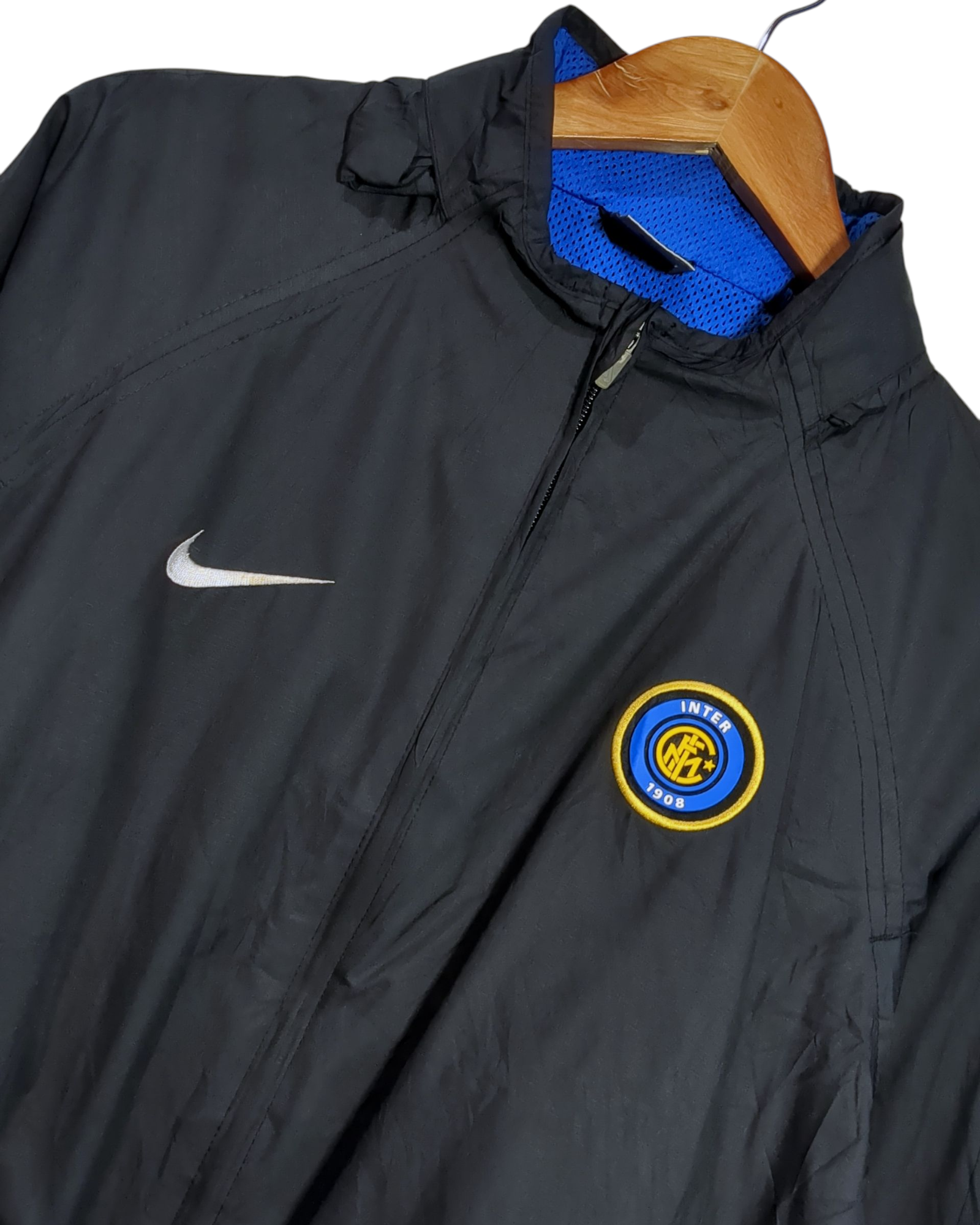 2004-05 Inter Milan Nike Hooded Rain Jacket - (XL)