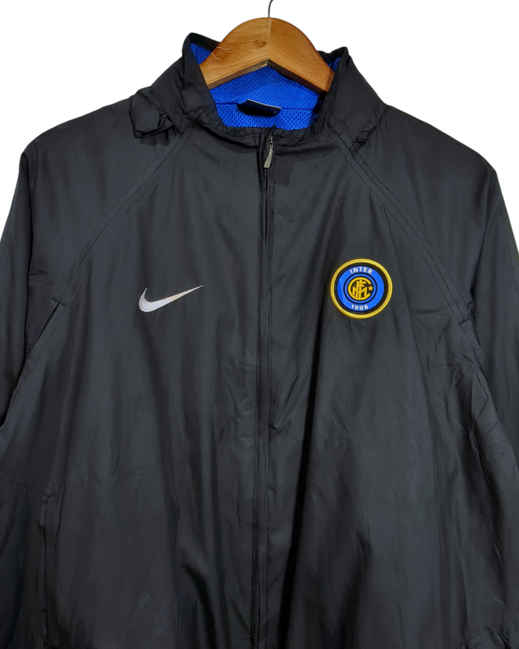 2004-05 Inter Milan Nike Hooded Rain Jacket - (XL)