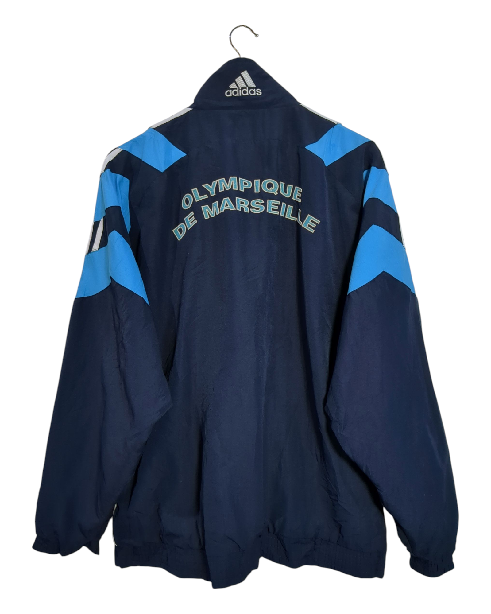 1998-99 Olympique Marseille Adidas Hooded Rain Jacket - (XL)