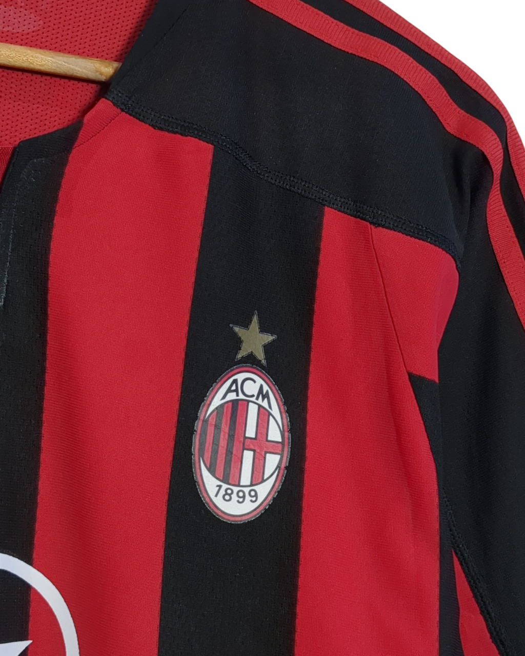 2003-04 AC Milan Adidas Player Issue Home Shirt - (L)
