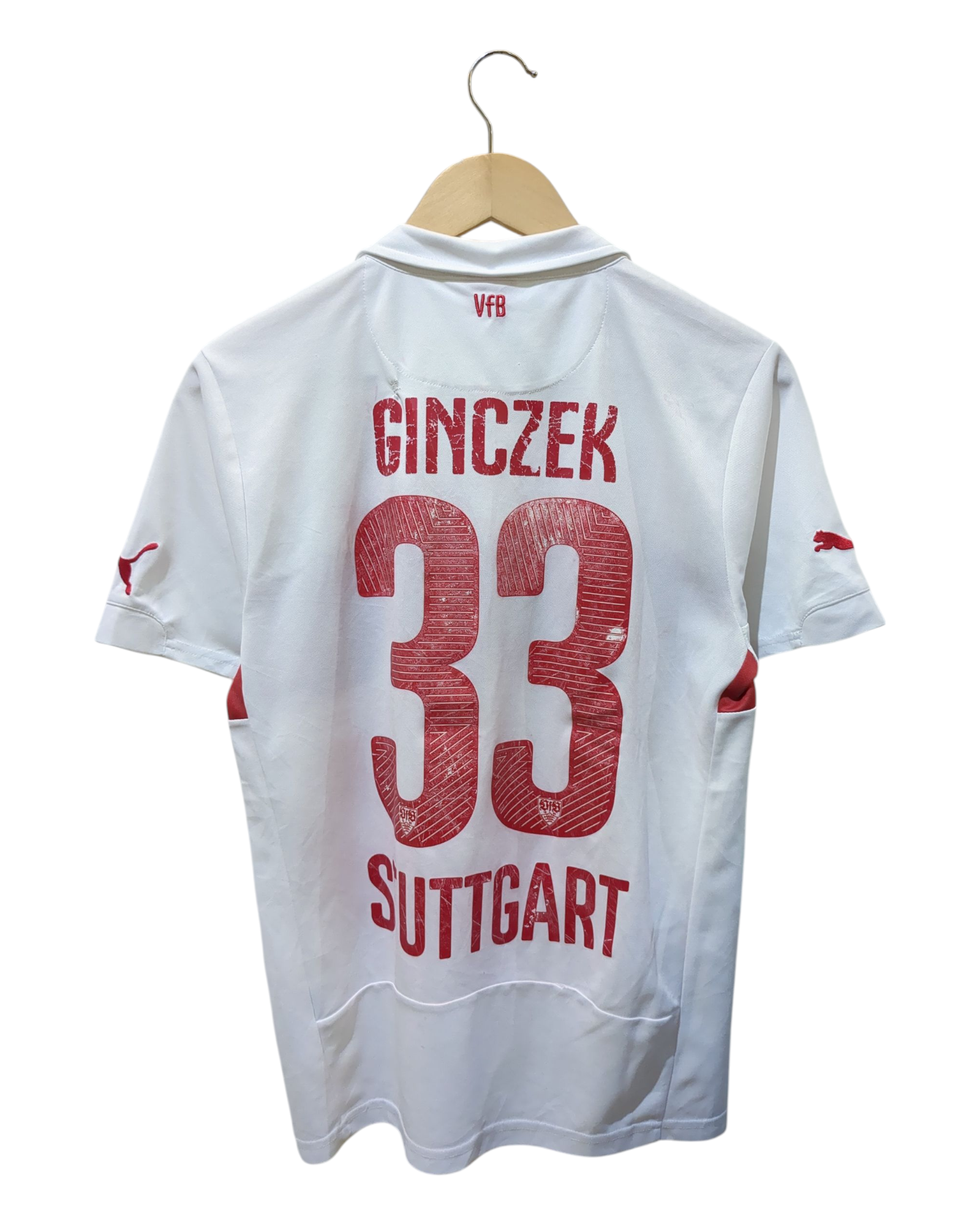 2014-15 Stuttgart Puma Home Shirt #33 Ginczek - (M)