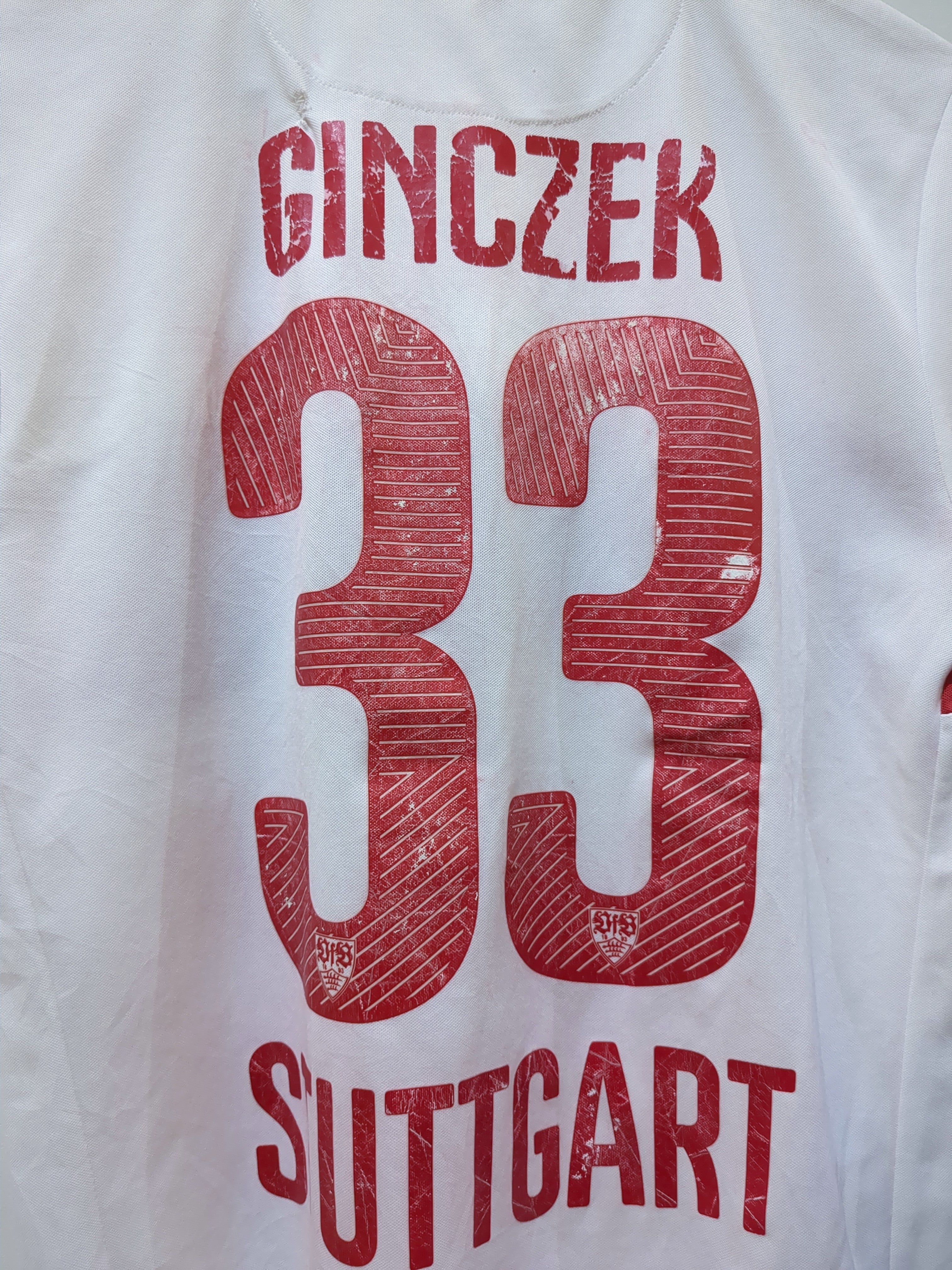 2014-15 Stuttgart Puma Home Shirt #33 Ginczek - (M)