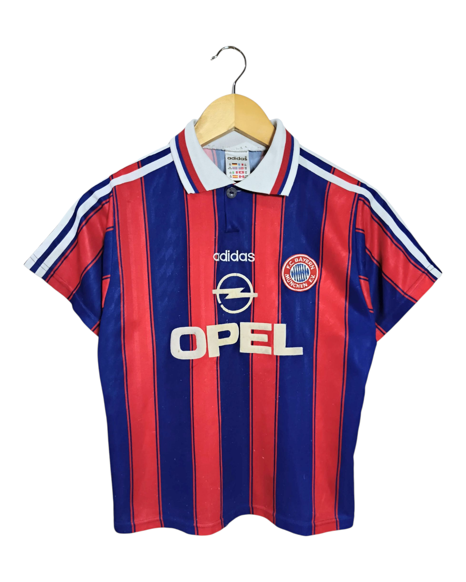 1995-97 Bayern Munich Adidas Home Shirt #18 Klinsmann - (L.Boys)