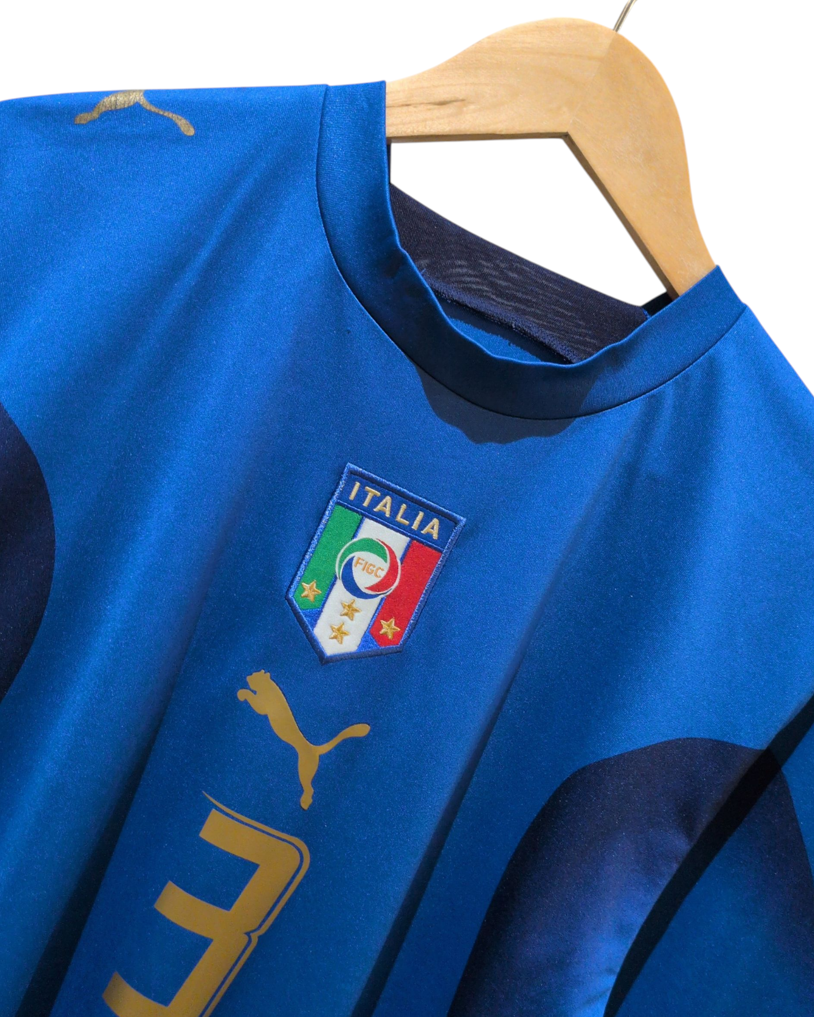 2006 Italy Puma Home Shirt #3 Grosso - (M)