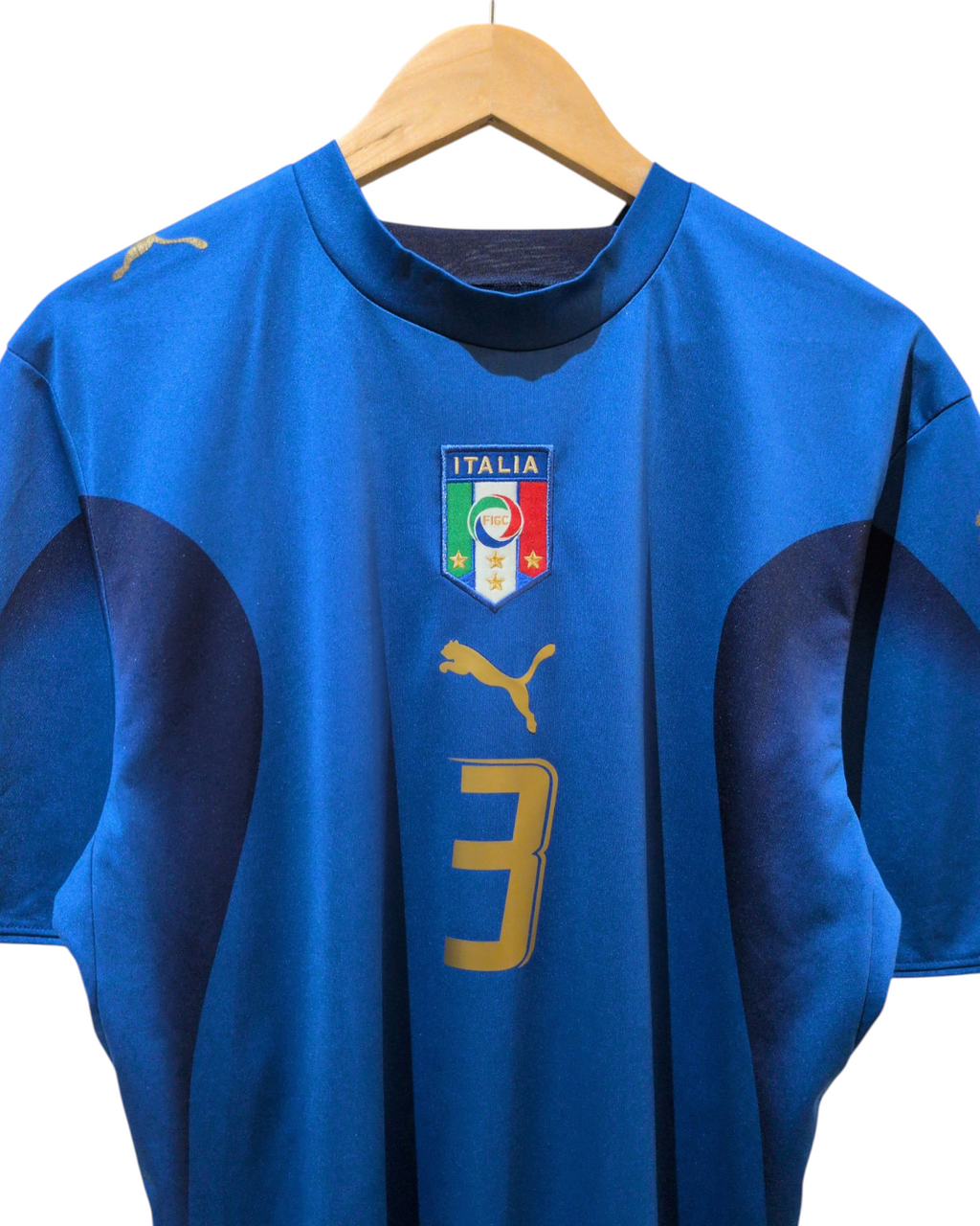 2006 Italy Puma Home Shirt #3 Grosso - (M)