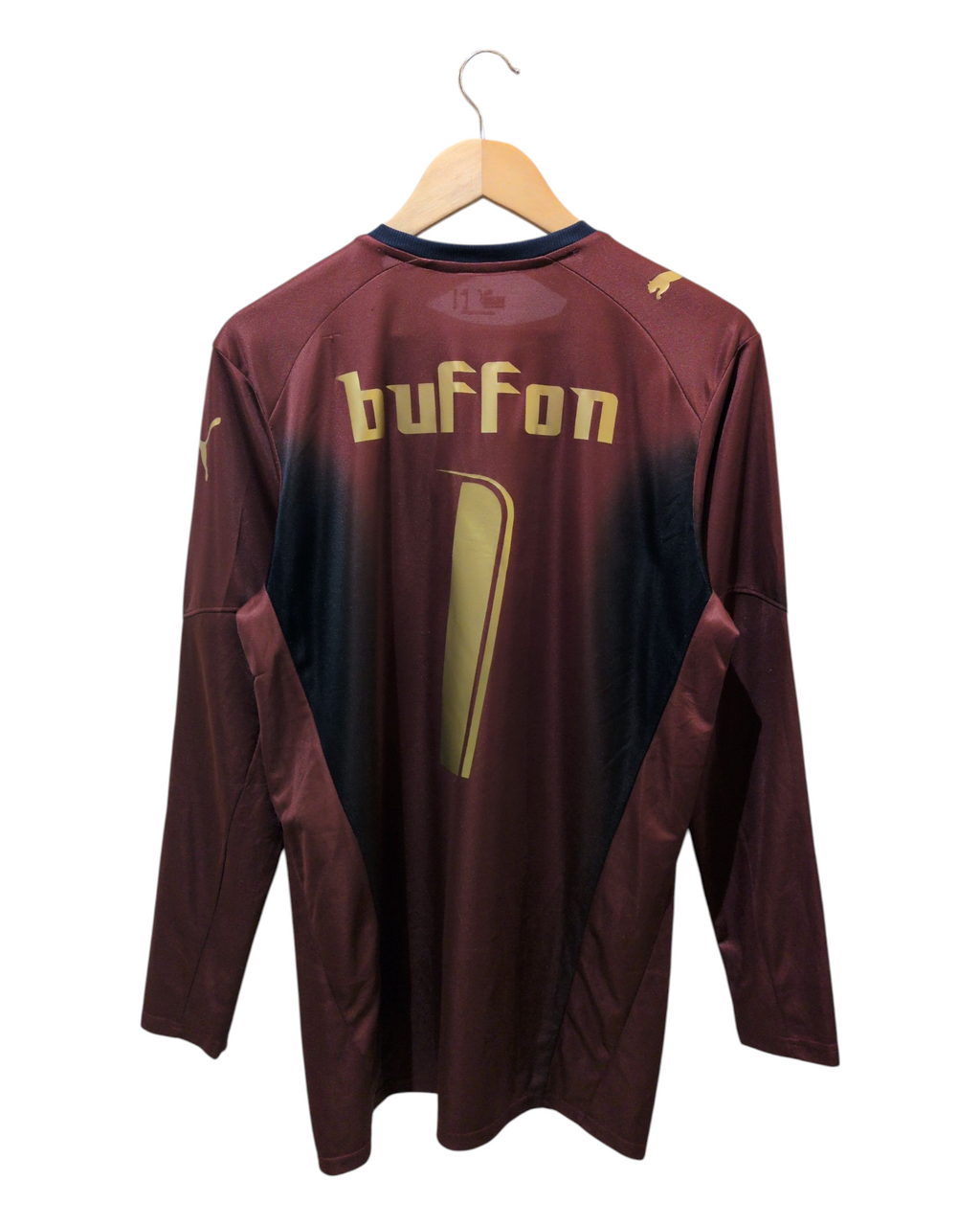 2006 Italy Puma Goalkeeper L/S Shirt #1 Buffon - (M)