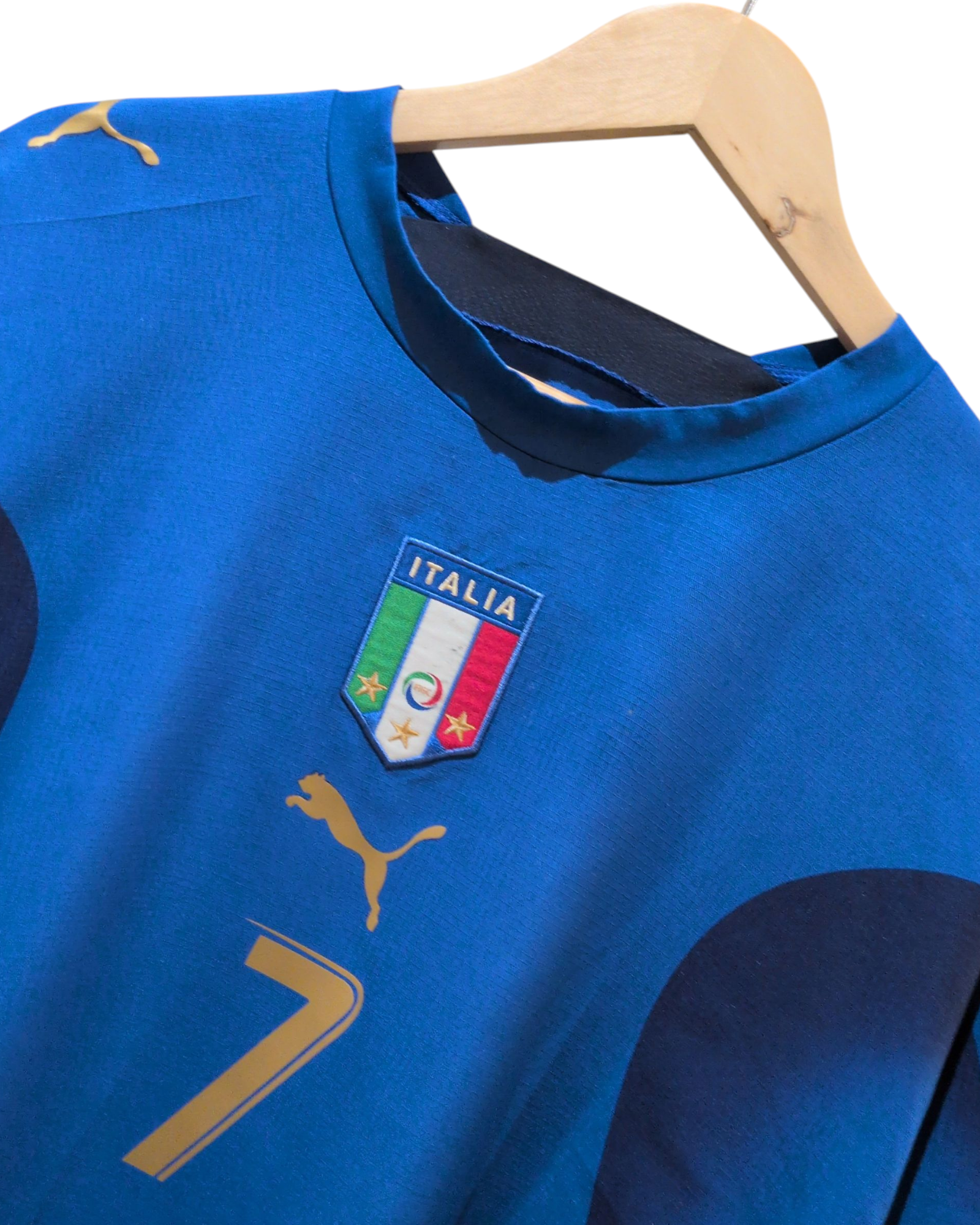 2006 Italy Puma Home Shirt #7 Del Piero - (XL)
