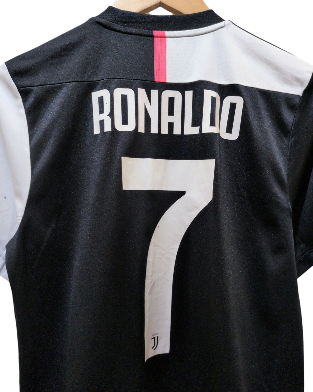 2019-20 Juventus Adidas Home Shirt #7 Ronaldo - (S)