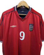 2002-04 England Umbro Reversible Away Shirt #9 Fowler - (XL)