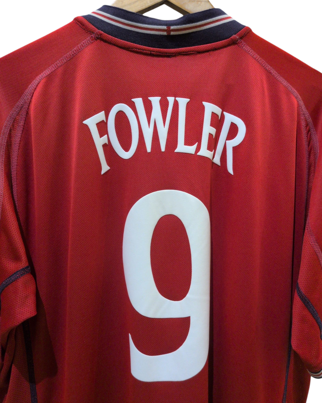 2002-04 England Umbro Reversible Away Shirt #9 Fowler - (XL)