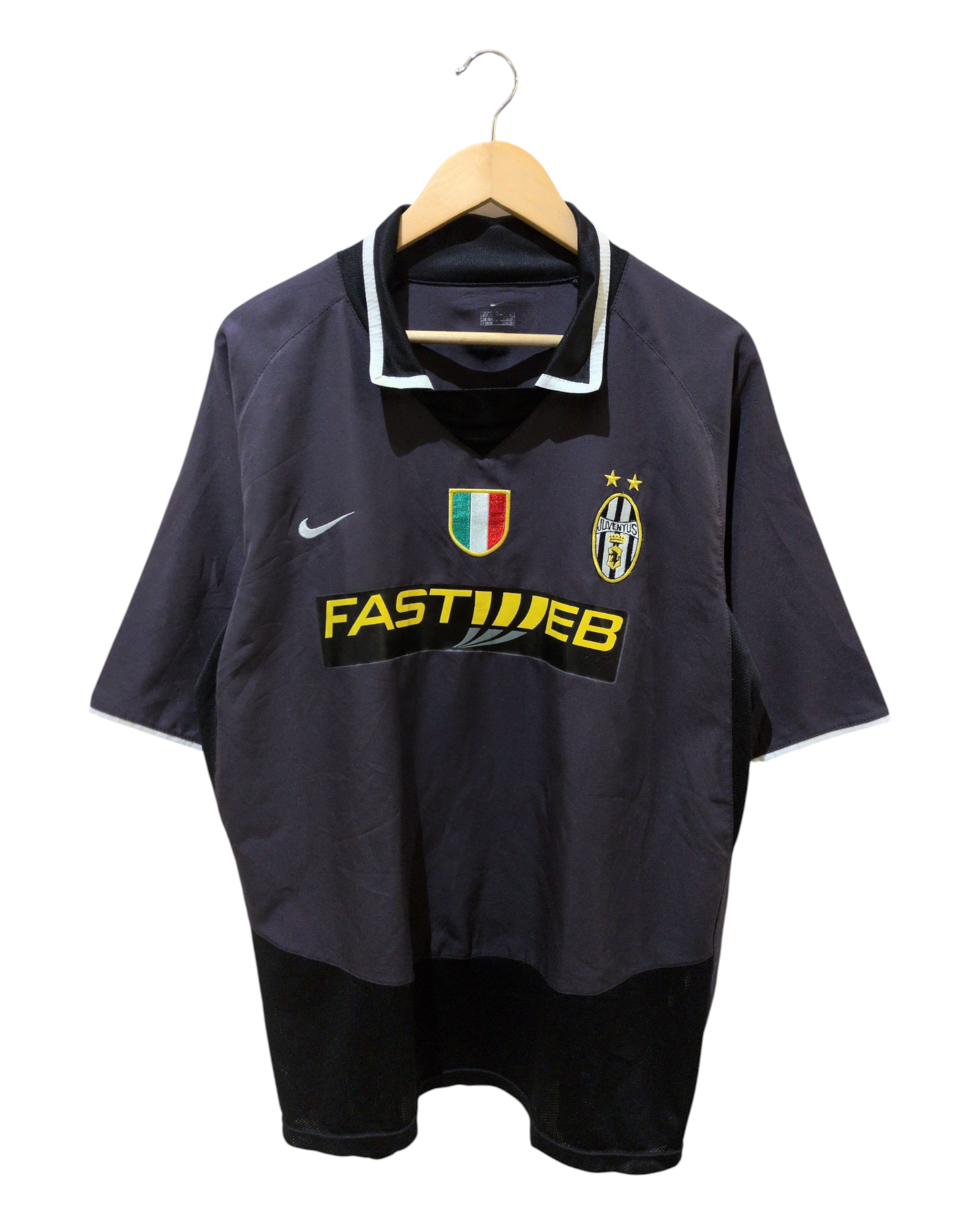 2003-04 Juventus Nike Third Shirt #11 Nedved - (XL)