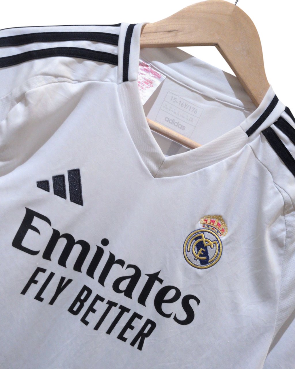2024-25 Real Madrid Adidas Home Shirt #7 Vini Jr - (XL.Boys)