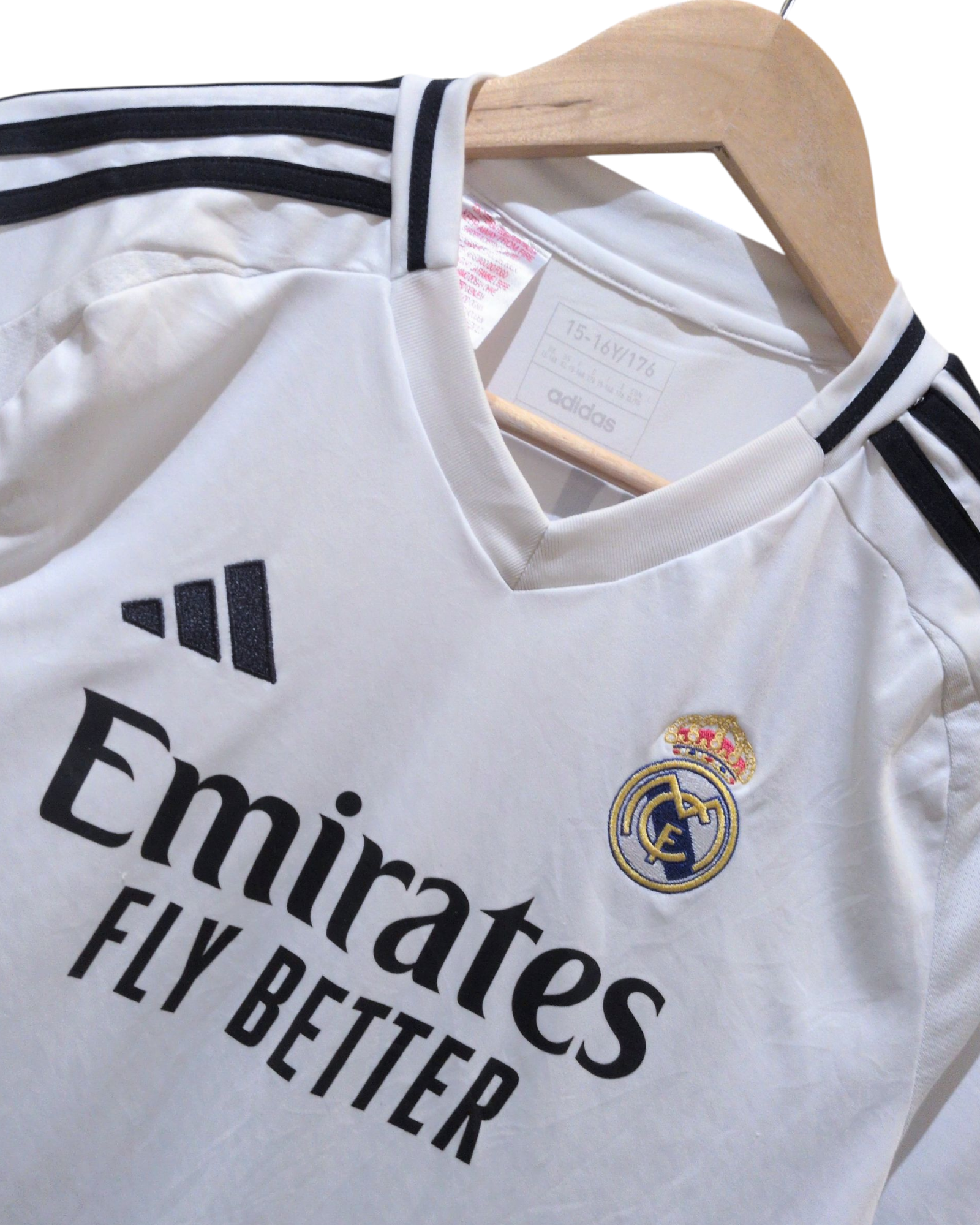 2024-25 Real Madrid Adidas Home Shirt #7 Vini Jr - (XL.Boys)