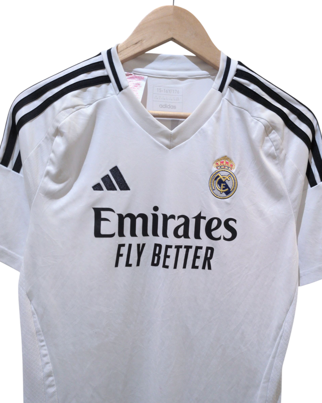 2024-25 Real Madrid Adidas Home Shirt #7 Vini Jr - (XL.Boys)