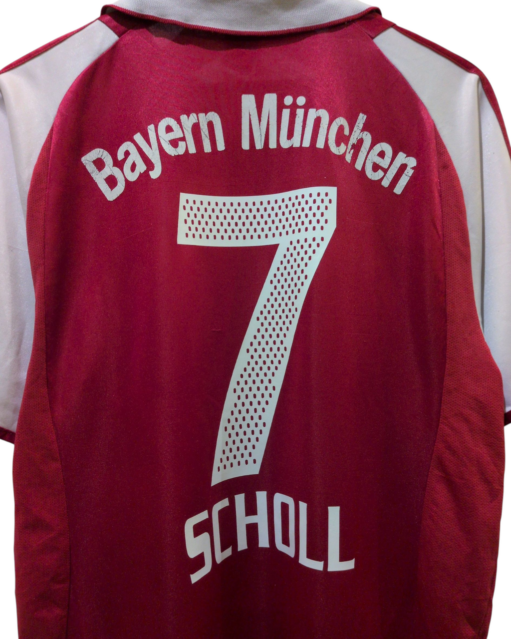 2003-04 Bayern Munich Adidas Home Shirt #7 Scholl - (M)