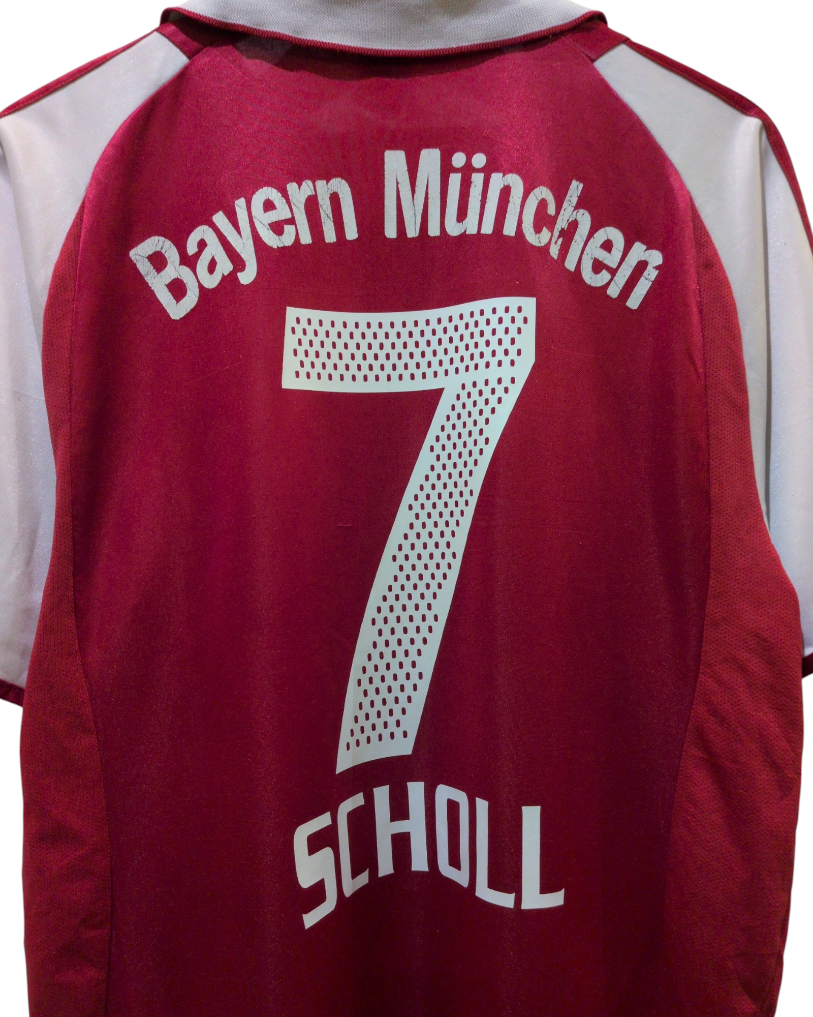 2003-04 Bayern Munich Adidas Home Shirt #7 Scholl - (M)