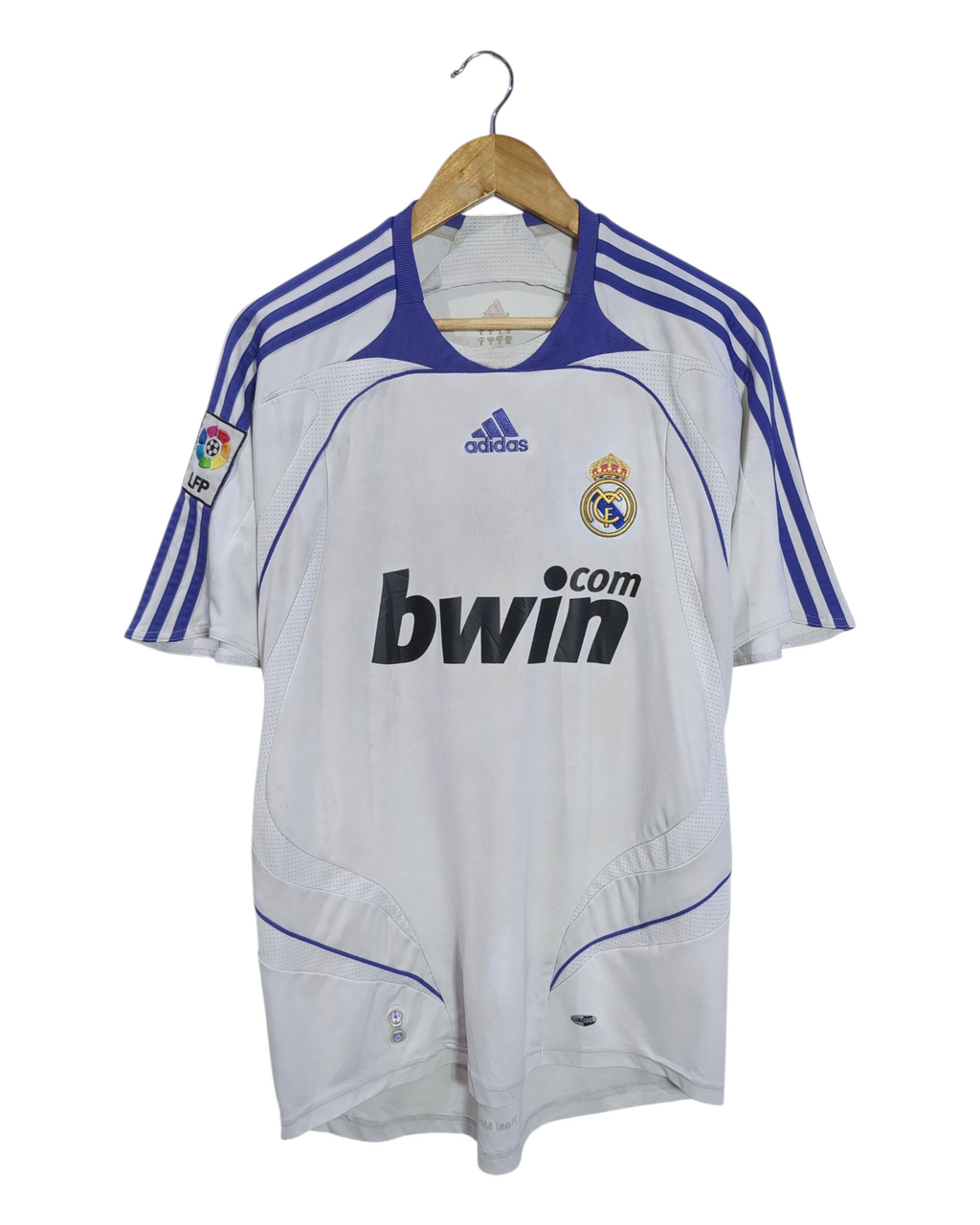 2007-08 Real Madrid Adidas Home Shirt #11 Robben - (M)