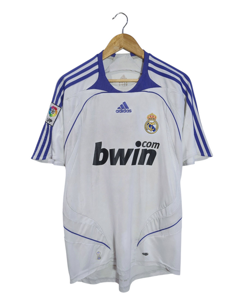 2007-08 Real Madrid Adidas Home Shirt #11 Robben - (M)