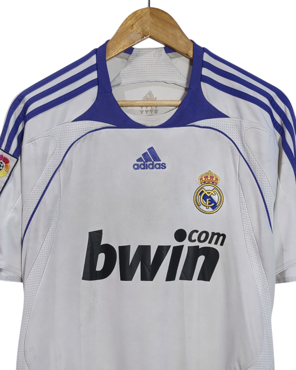 2007-08 Real Madrid Adidas Home Shirt #11 Robben - (M)