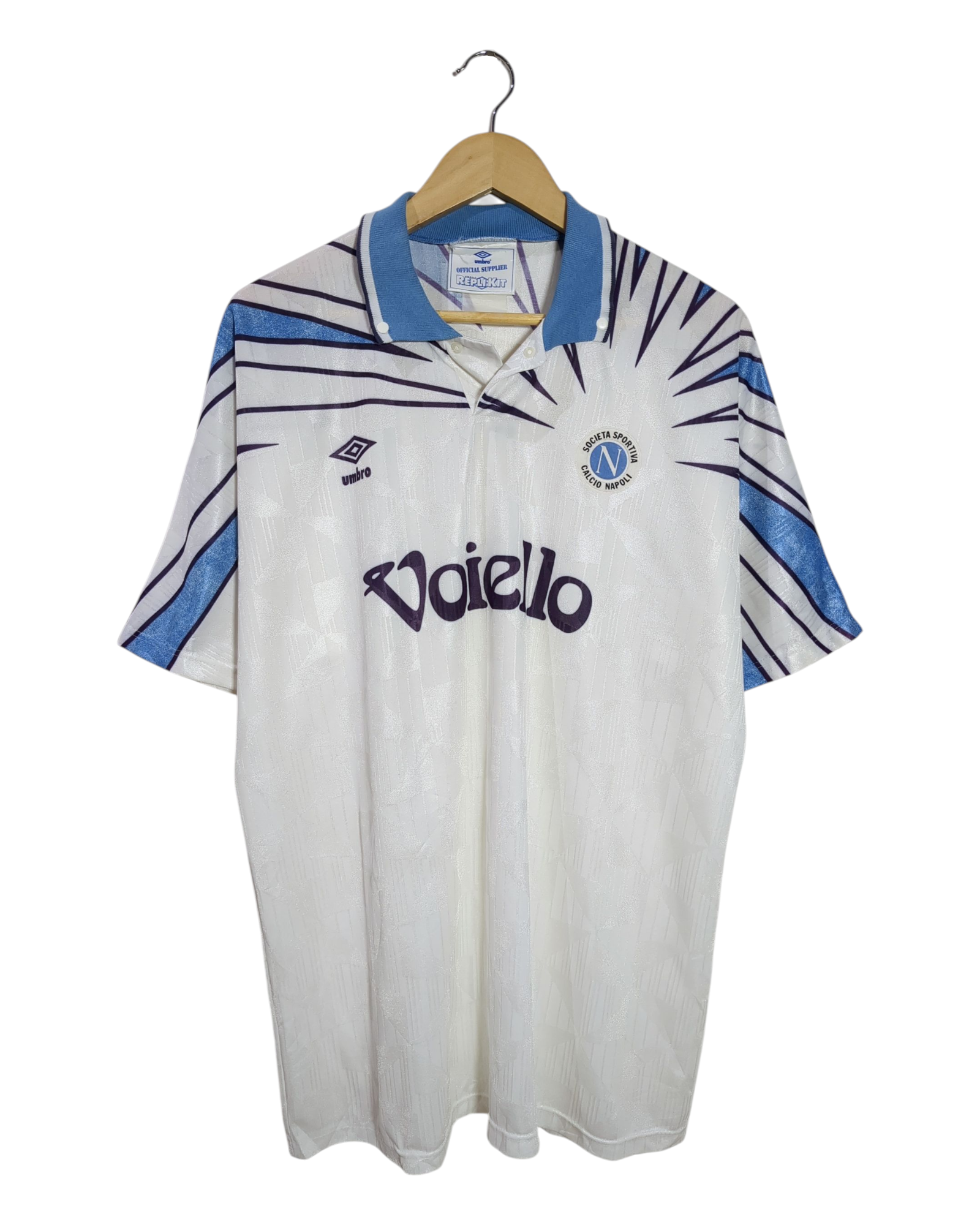 1991-93 Napoli Umbro Away Shirt - (XL)