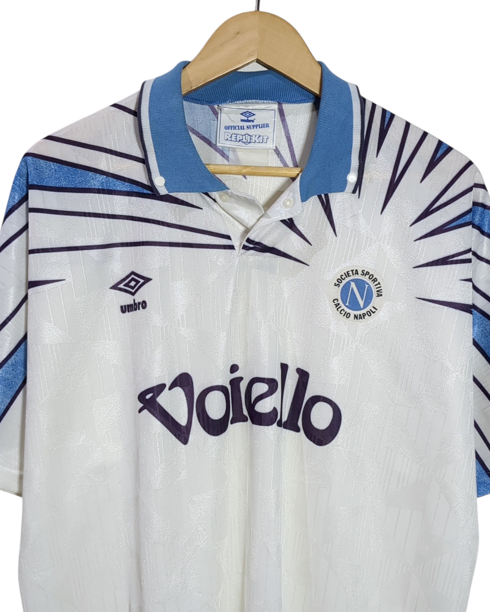 1991-93 Napoli Umbro Away Shirt - (XL)