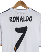 2013-14 Real Madrid Adidas Home Shirt #7 Ronaldo - (S)