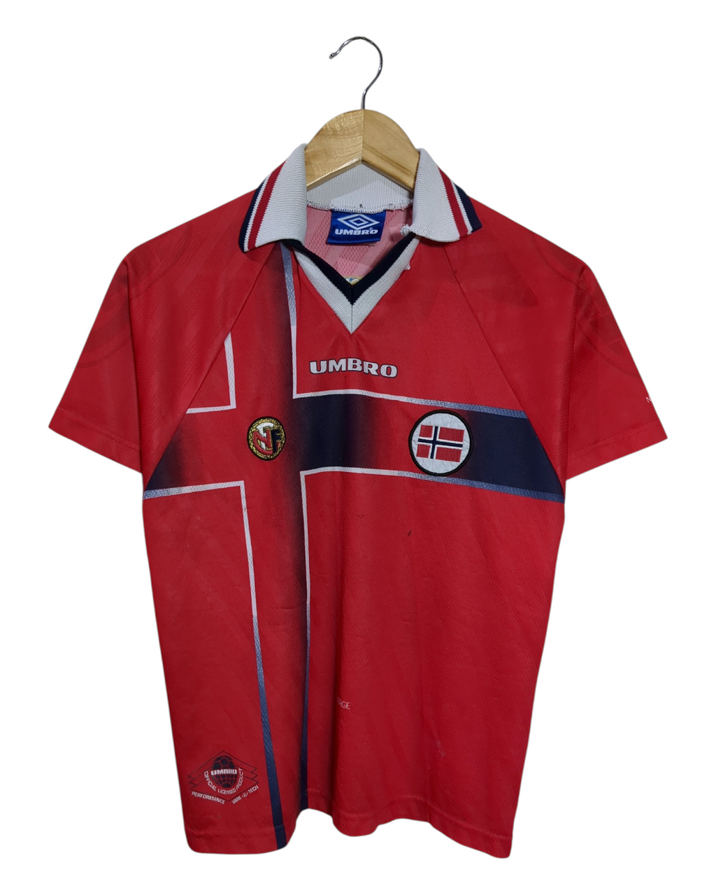 1997-98 Norway Umbro Home Shirt - (L.Boys)