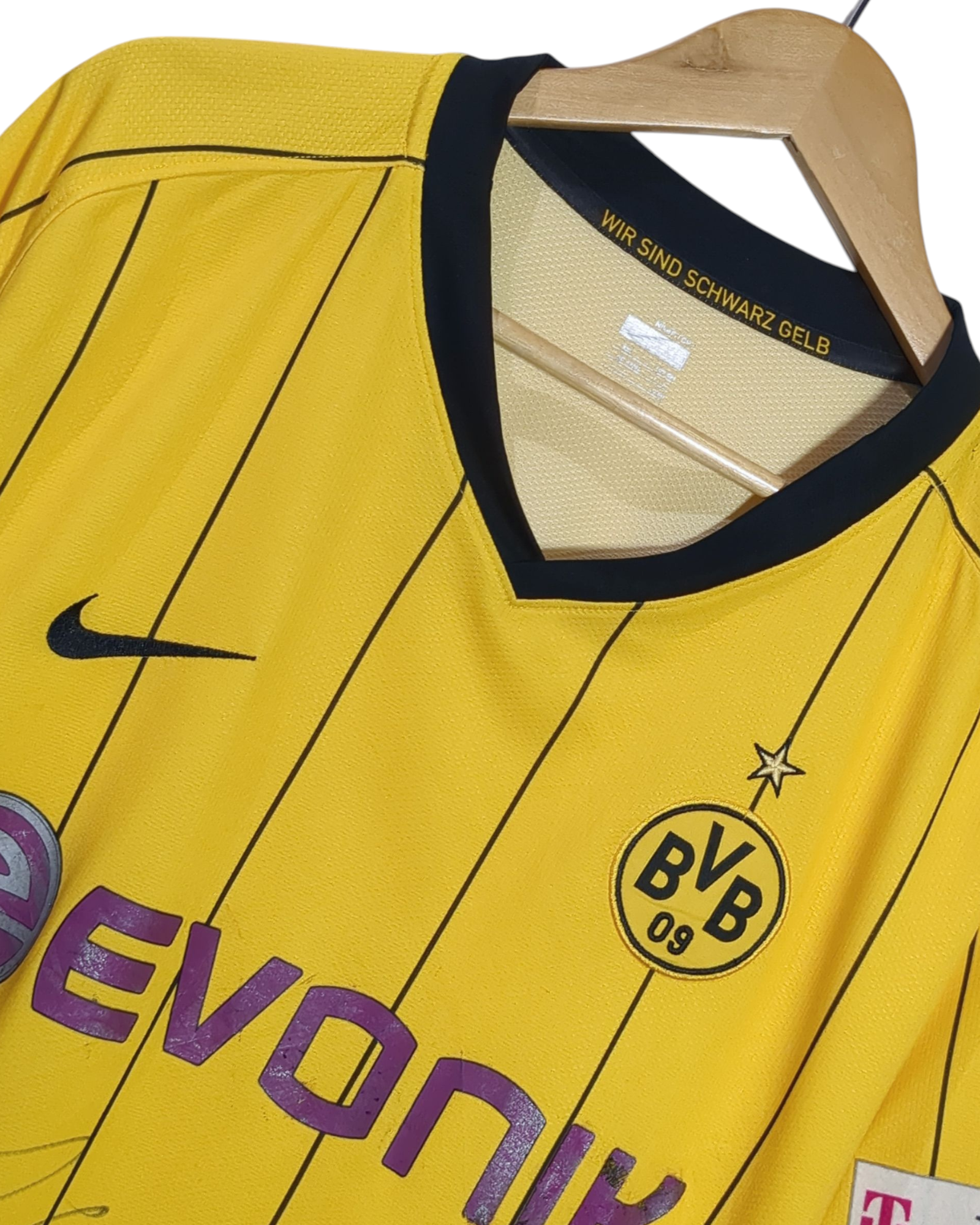 2008-09 Borussia Dortmund Nike Signed Home Shirt - (XL)