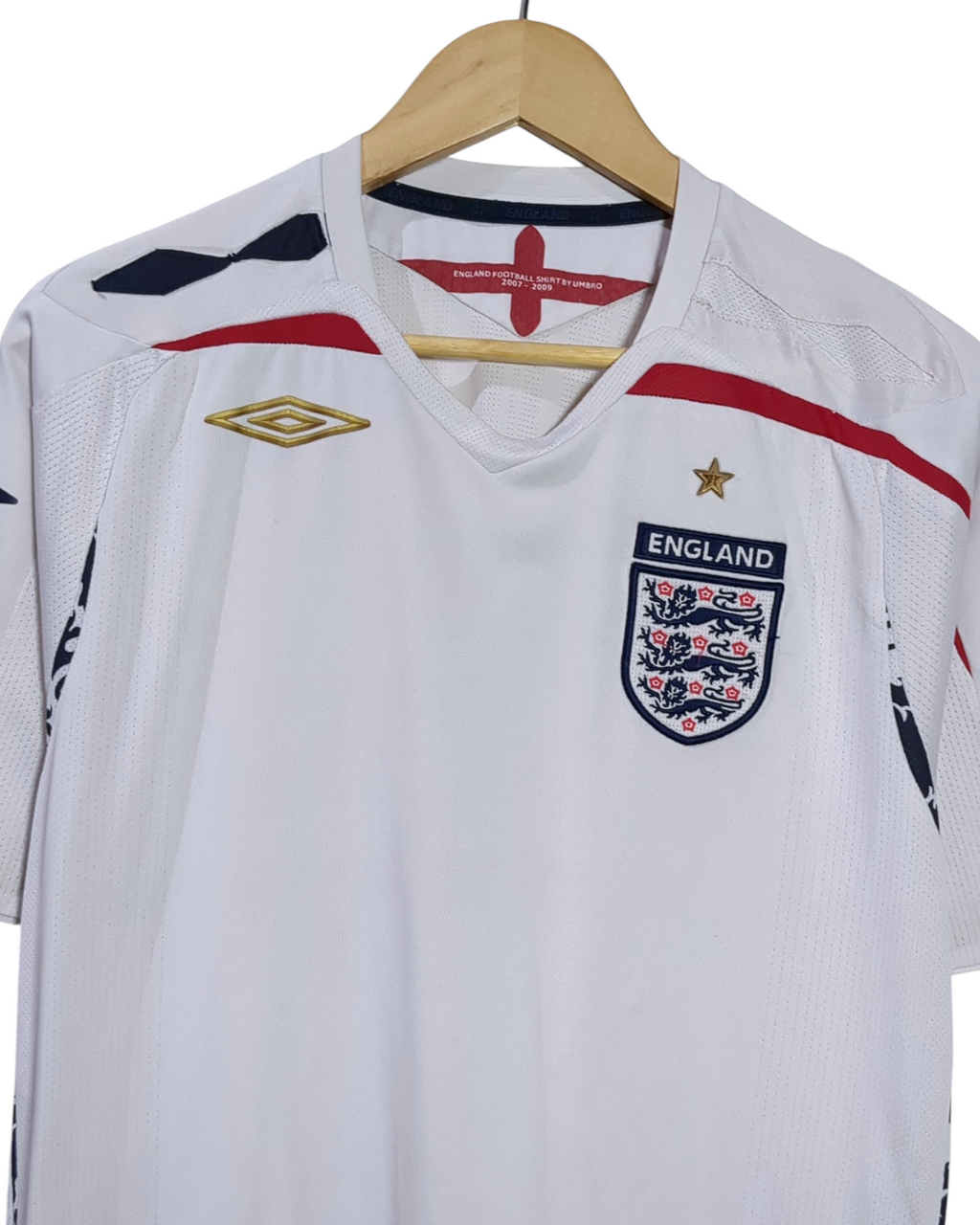 2007-09 England Umbro Home Shirt - (M)
