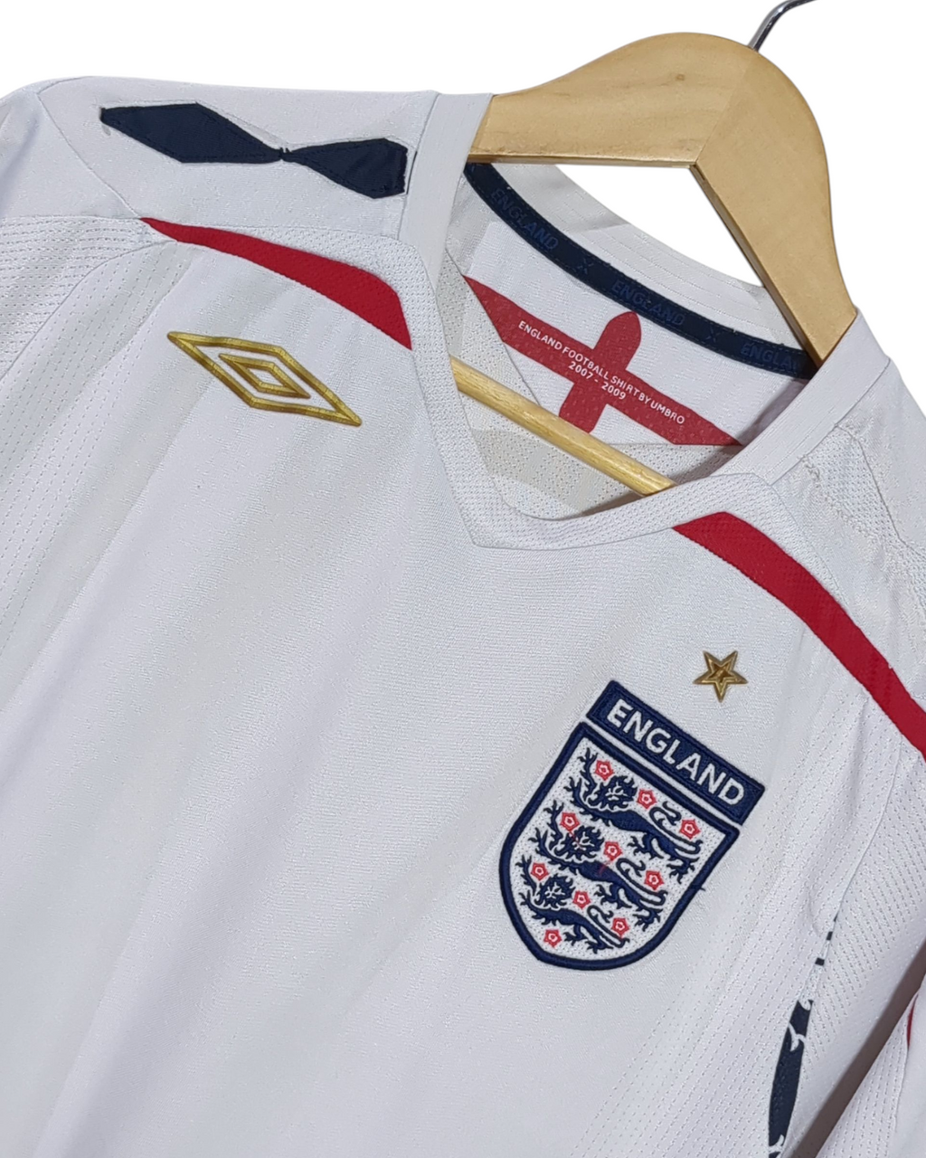 2007-09 England Umbro Home Shirt - (M)
