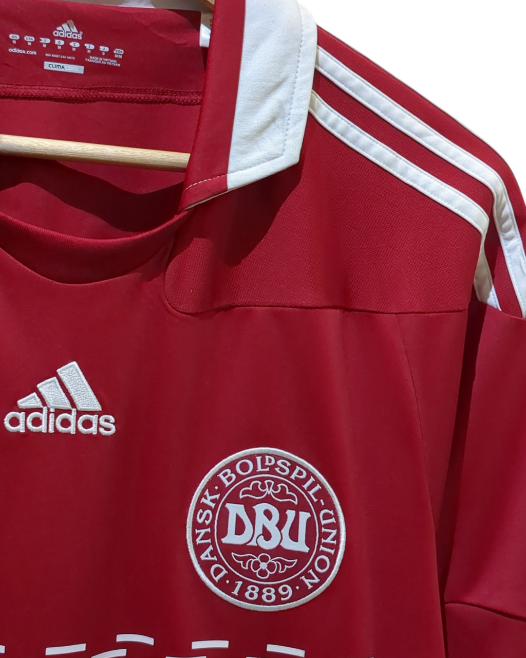 2010-11 Denmark Adidas Home Shirt #4 Agger - (M)