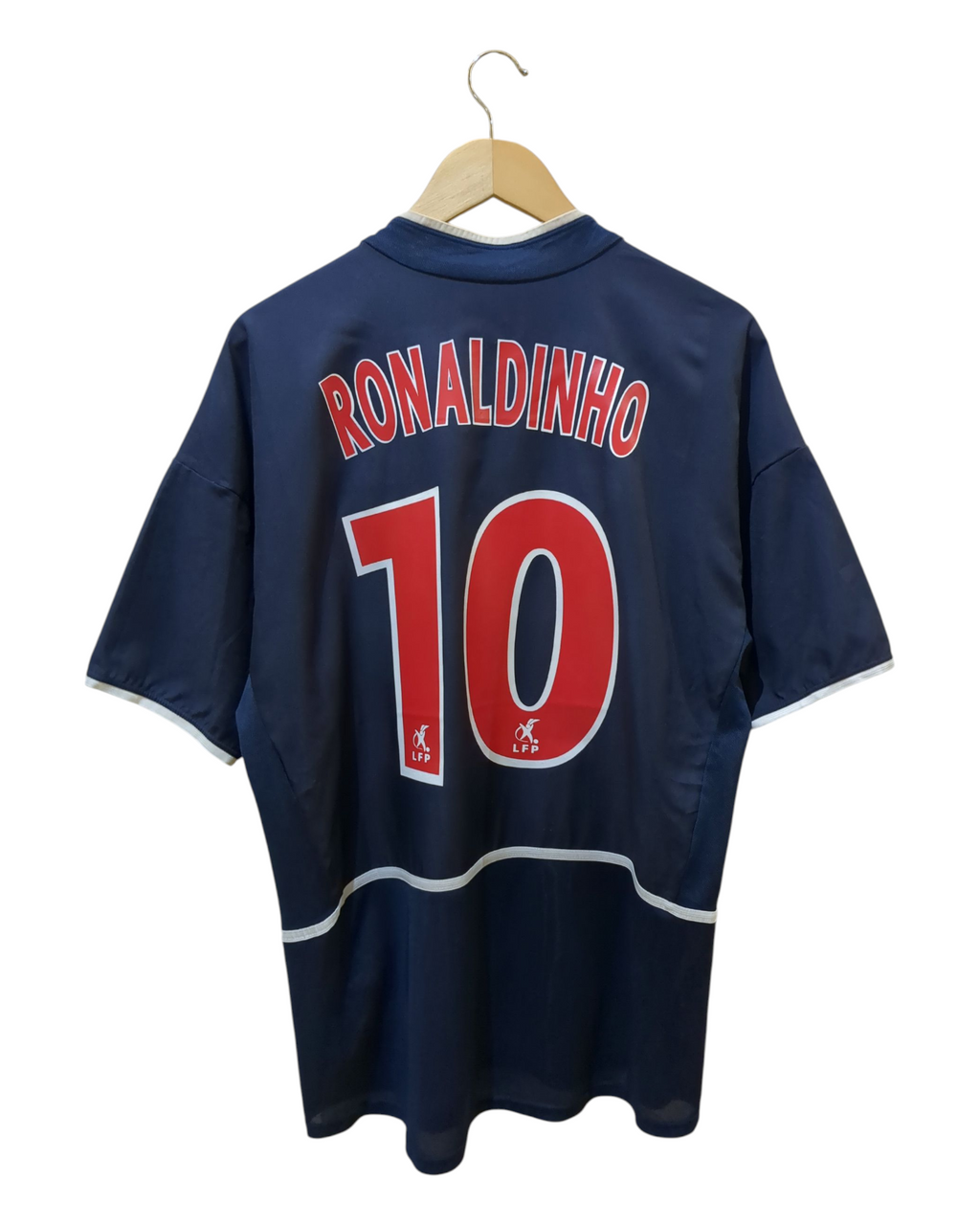 2002-03 PSG Nike Home Shirt #10 Ronaldinho - (L)