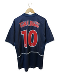 2002-03 PSG Nike Home Shirt #10 Ronaldinho - (L)