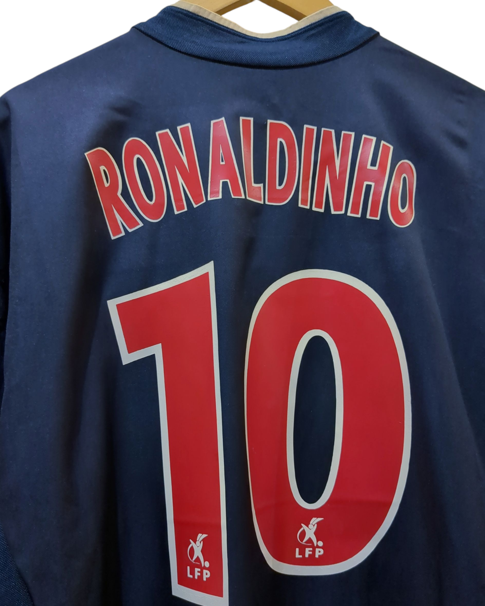 2002-03 PSG Nike Home Shirt #10 Ronaldinho - (L)