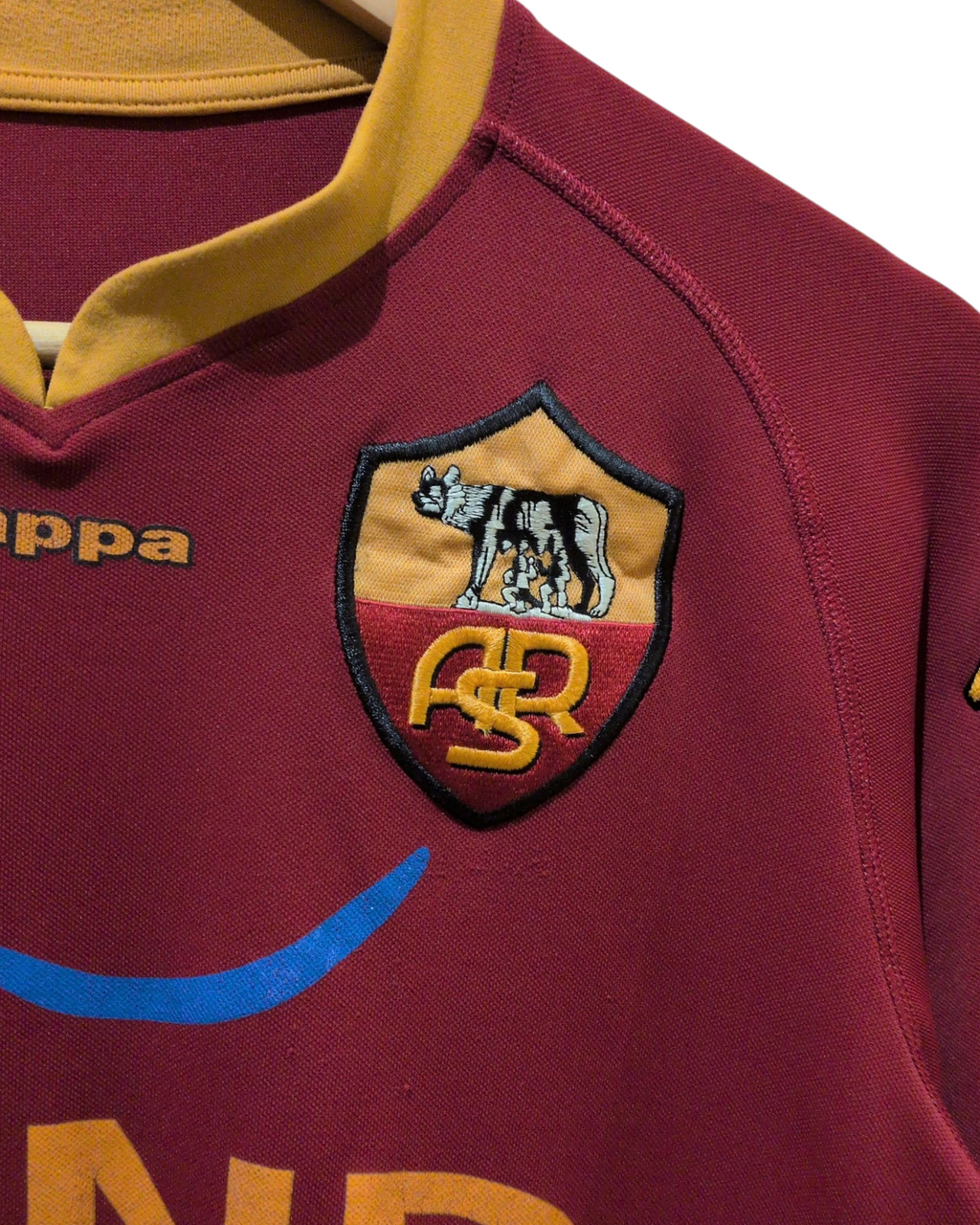 2007-08 AS Roma Kappa Home Shirt #10 Totti - (L)