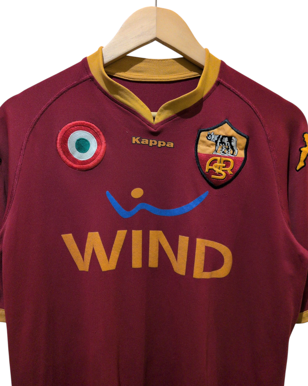 2007-08 AS Roma Kappa Home Shirt #10 Totti - (L)