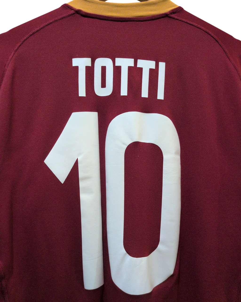 2007-08 AS Roma Kappa Home Shirt #10 Totti - (L)