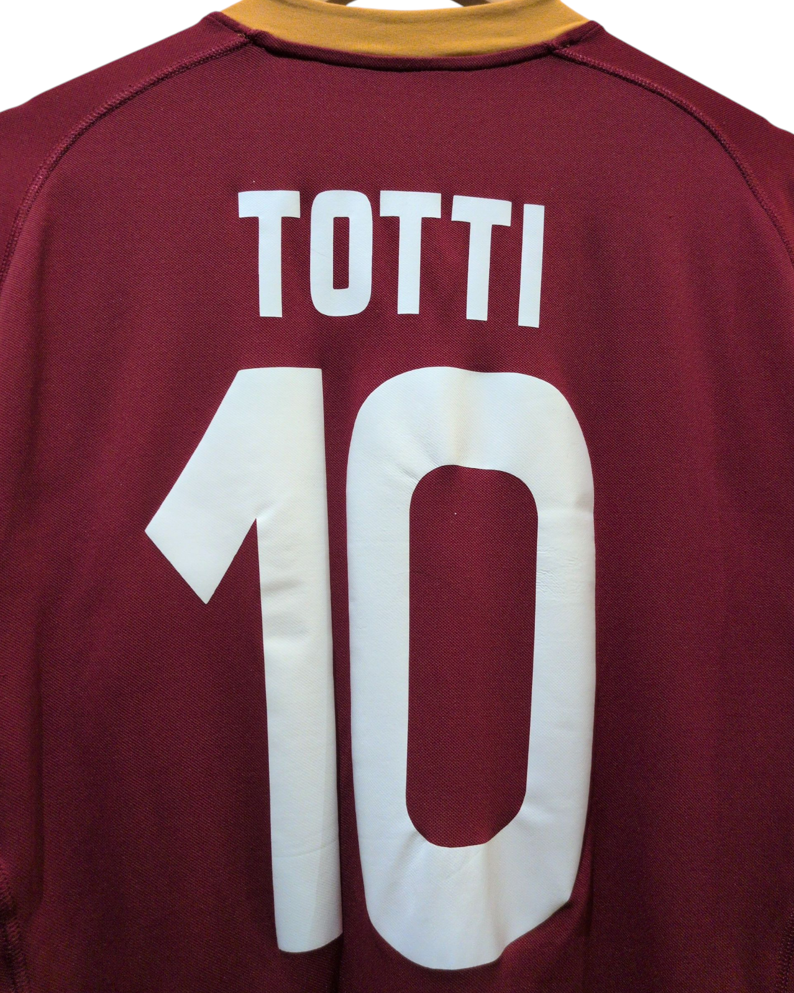 2007-08 AS Roma Kappa Home Shirt #10 Totti - (L)